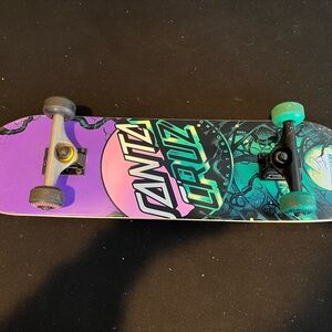 Santa Cruz Skateboards Vibrant Purple and Teal Kids Board